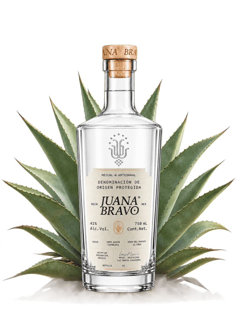 Botella de Mezcal Juana Bravo